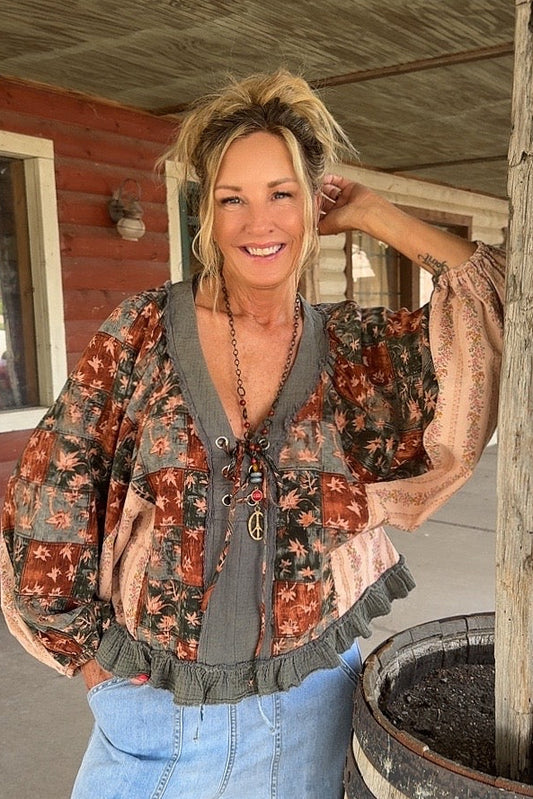 Sierra Cotton Crop Blouse