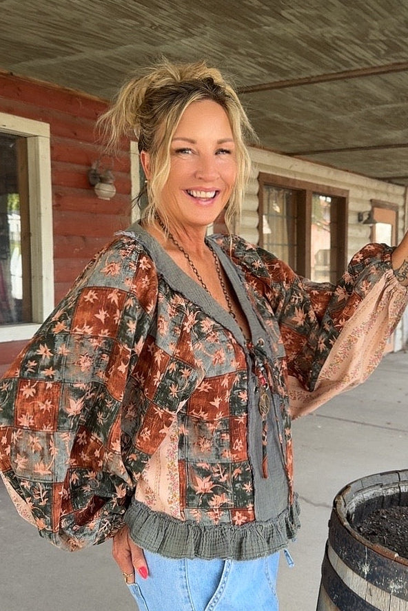 Sierra Cotton Crop Blouse