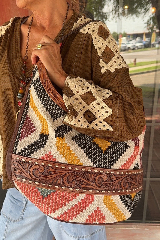 Radiate Joy Tapestry Handbag