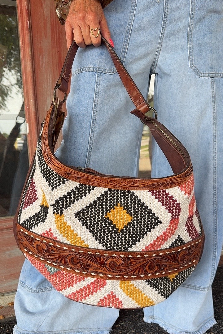 Radiate Joy Tapestry Handbag