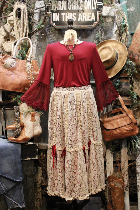 Fallen Frails Lace Skirt