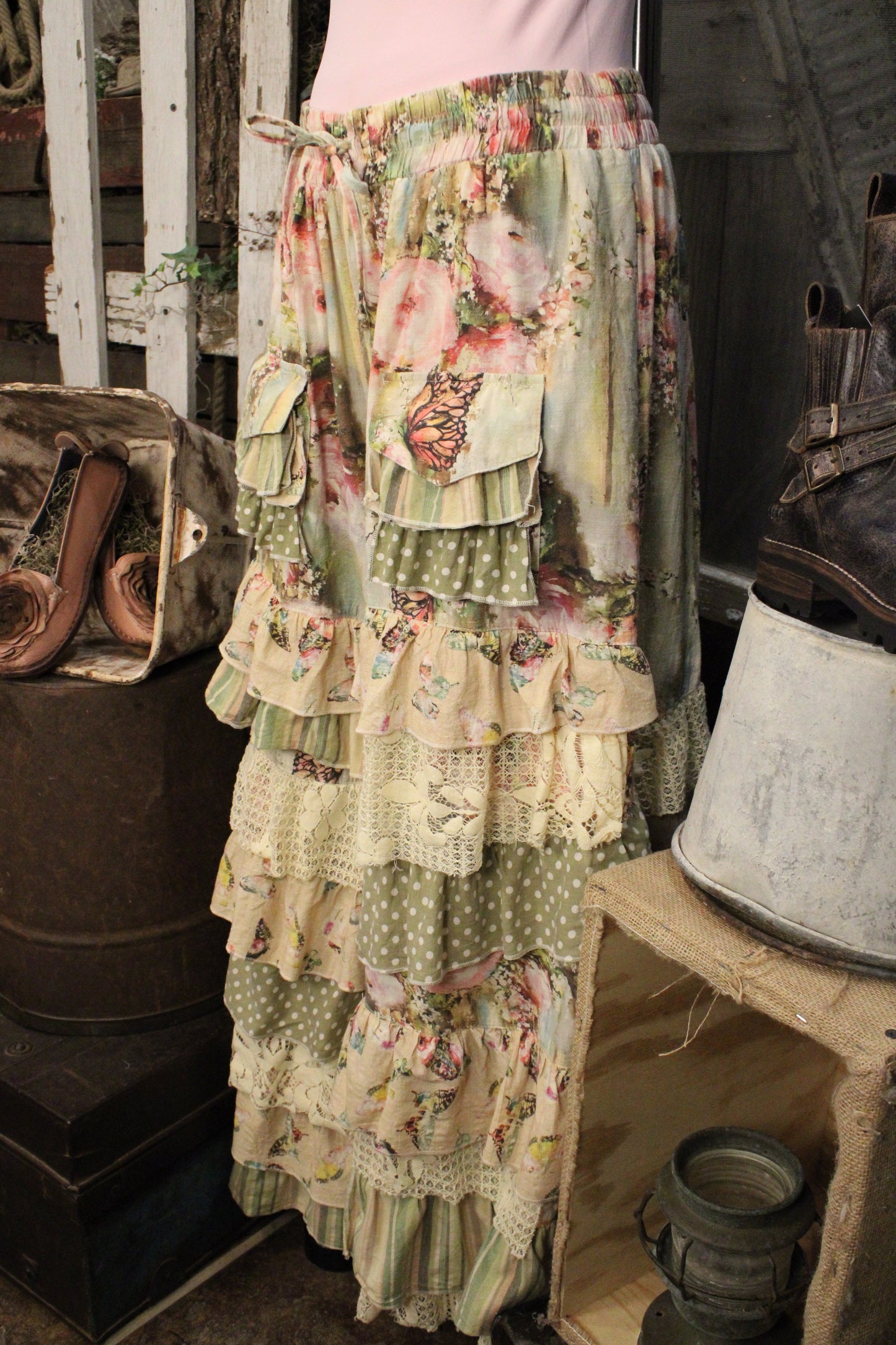 Butterfly Ruffle Pants