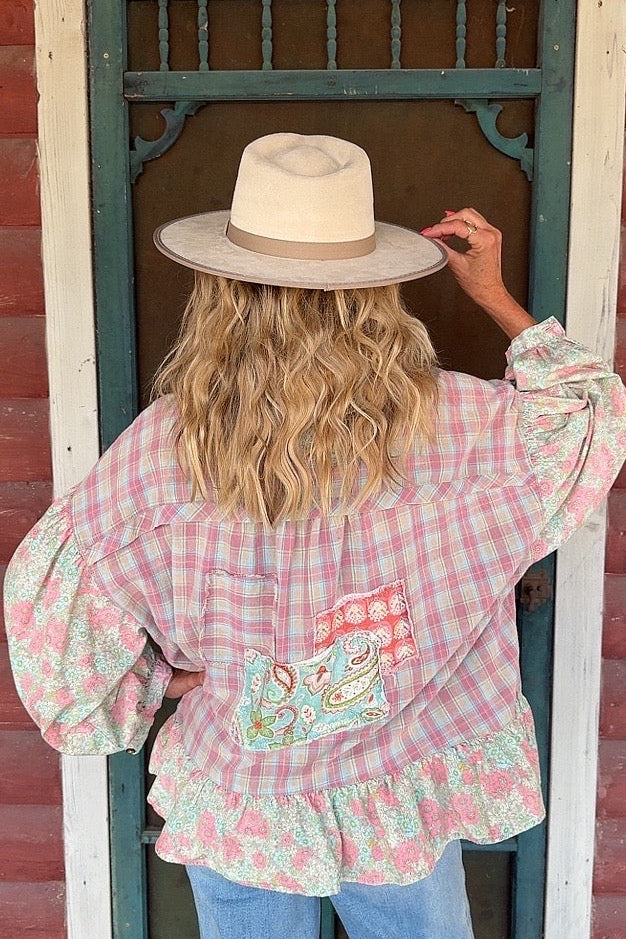 Sweetbriar Plaid Top