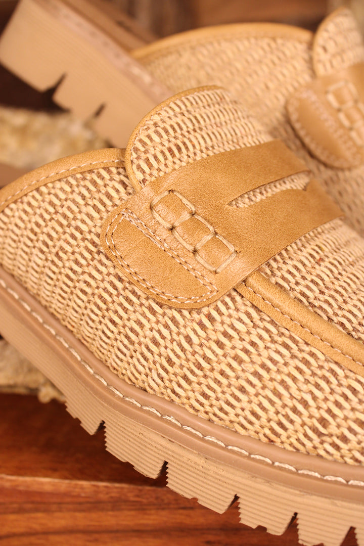 Am I Right Raffia Slip-Ons
