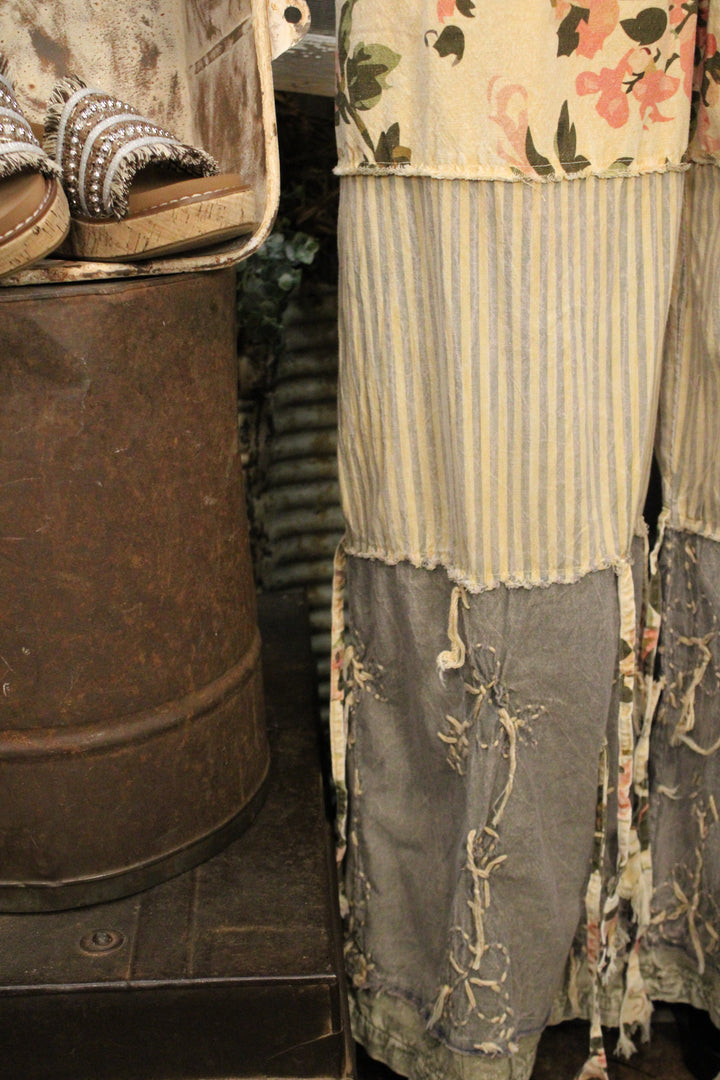 Vintage Rose Stitch Pants