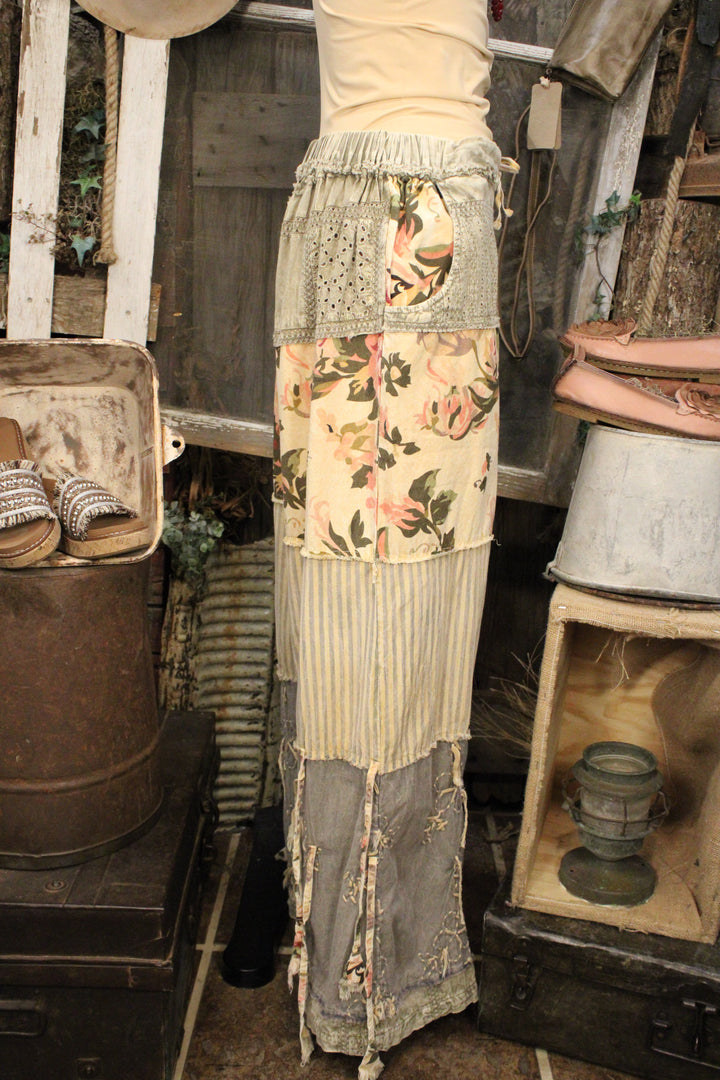 Vintage Rose Stitch Pants