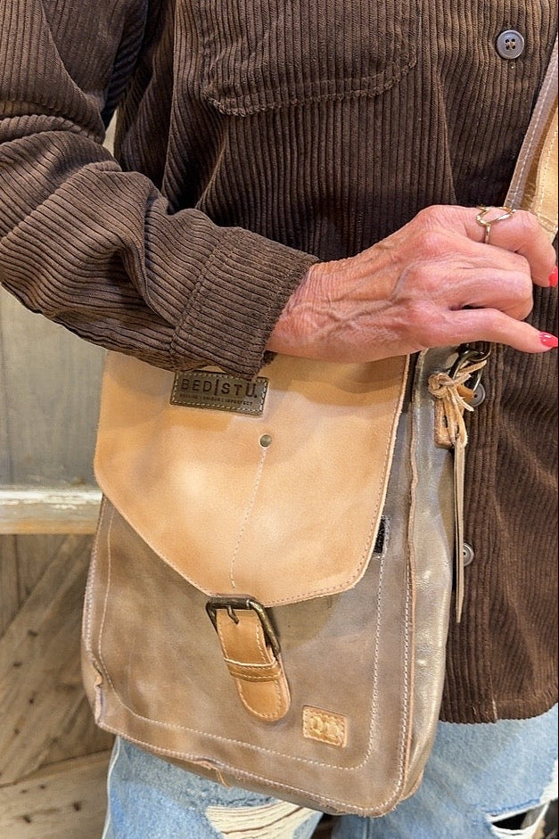 Bed|Stu Venice Beach Taupe Oats Rustic Handbag