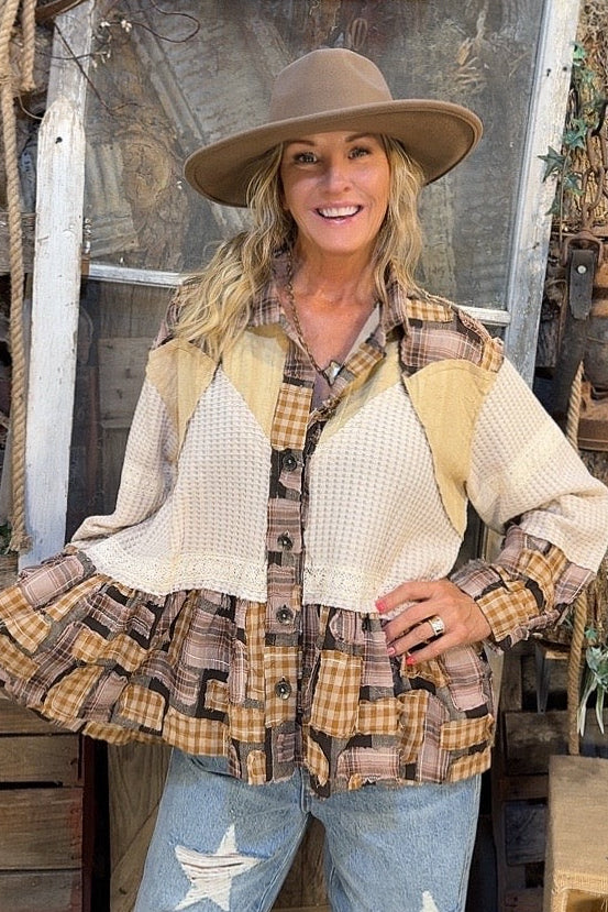 Maplewood Plaid Top