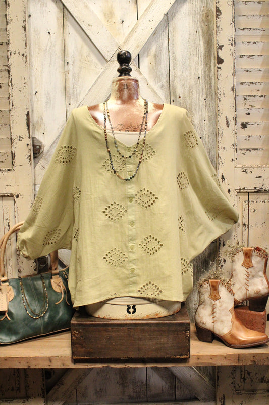 Restless Olive Blouse