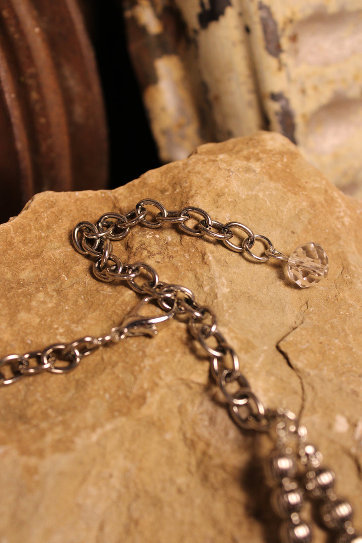 Desert Jade Squash Blossom Necklace