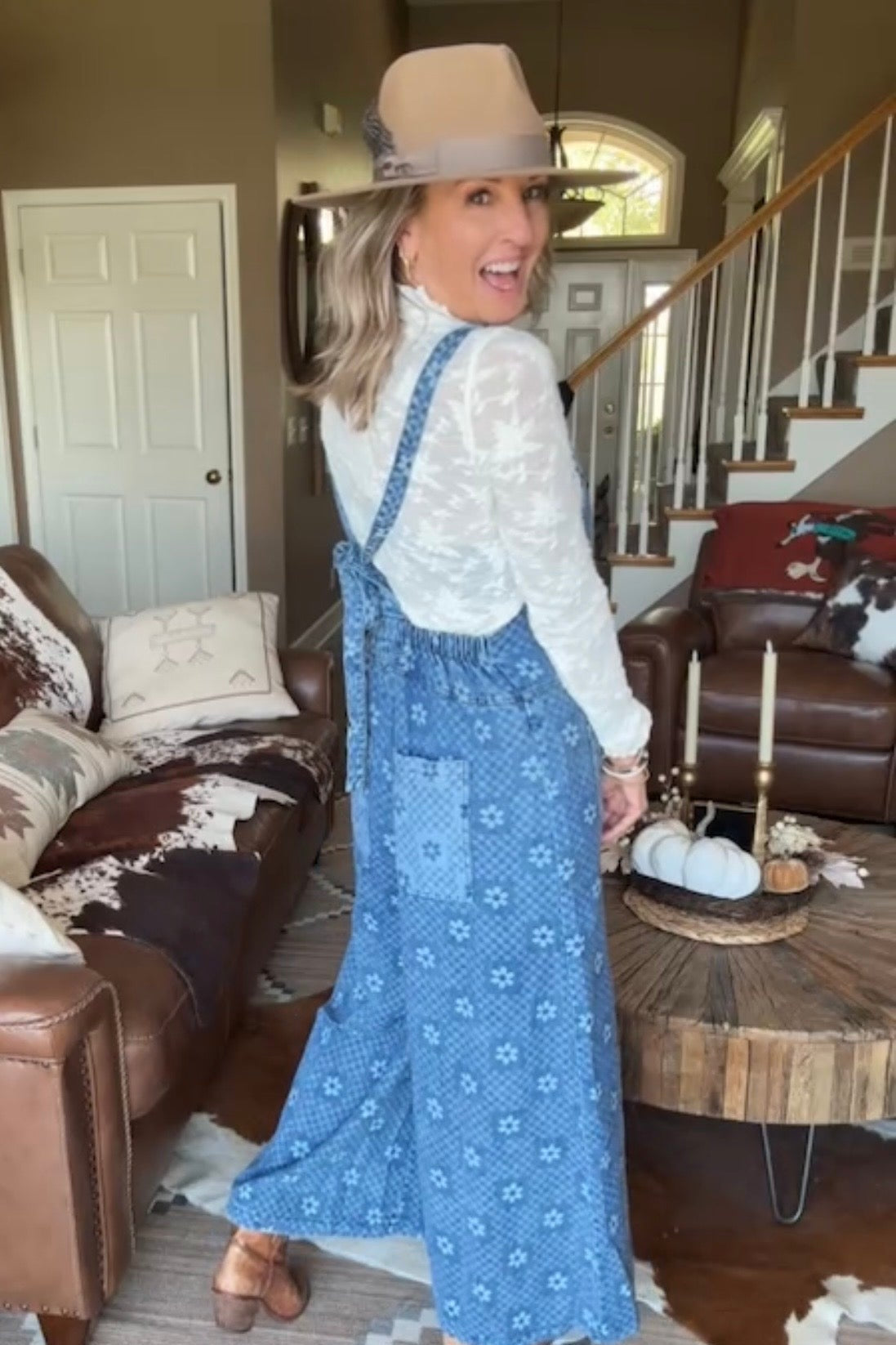 Daisy Denim Cotton Romper