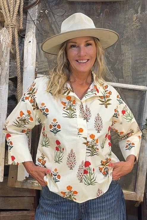 Southern Pearl Cotton Blouse