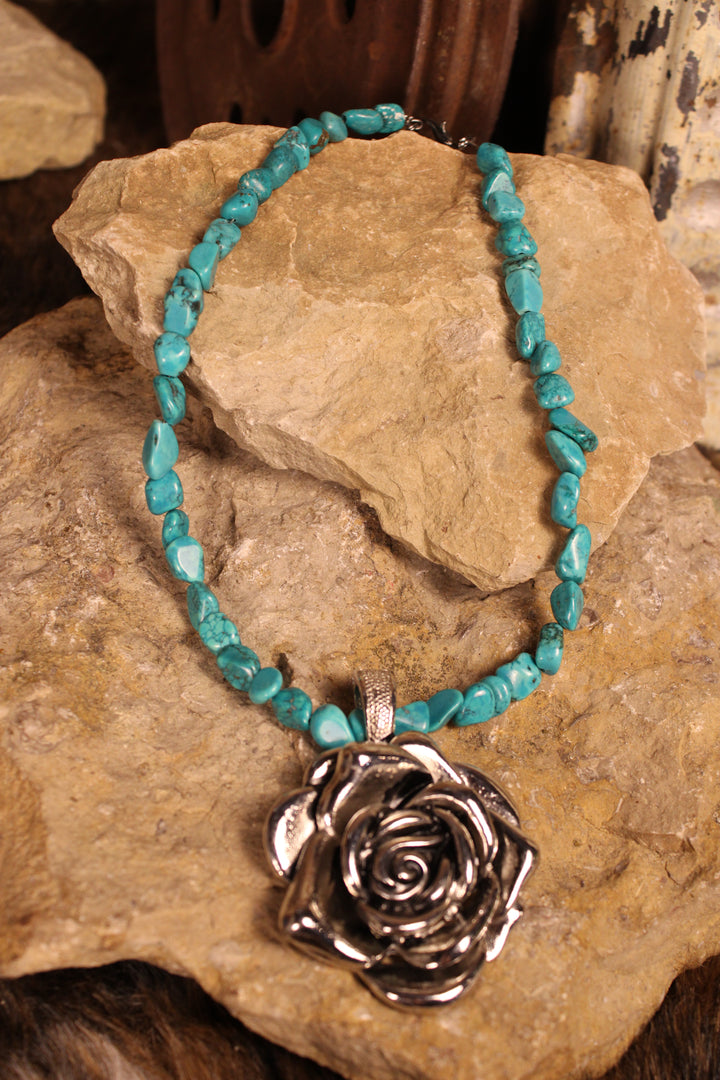 Southwestern Rosebud Necklace