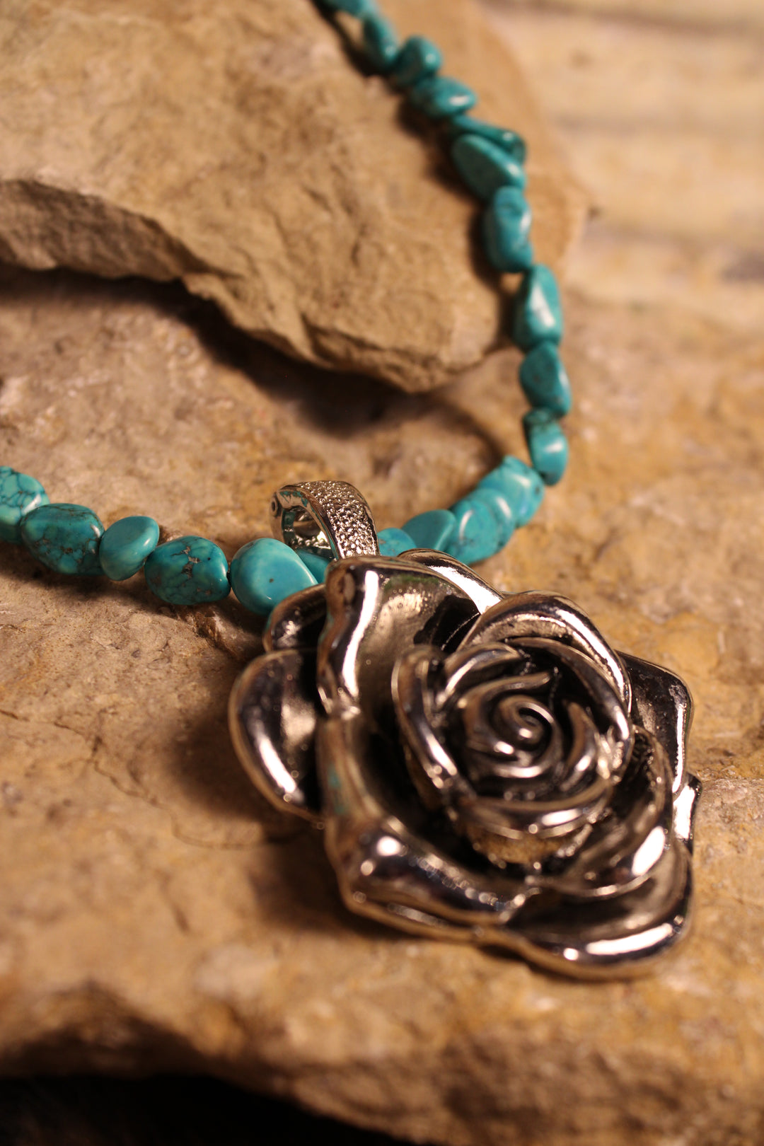 Southwestern Rosebud Necklace