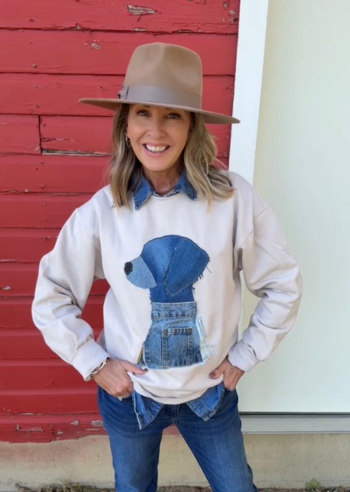 FGO Rustic Rover Handmade Applique Sweatshirt