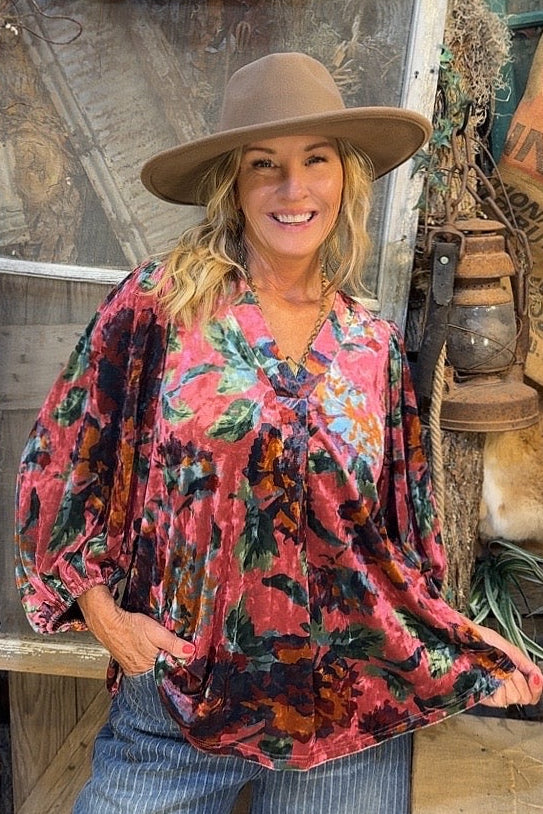 Prairie Bloom Pink Blouse