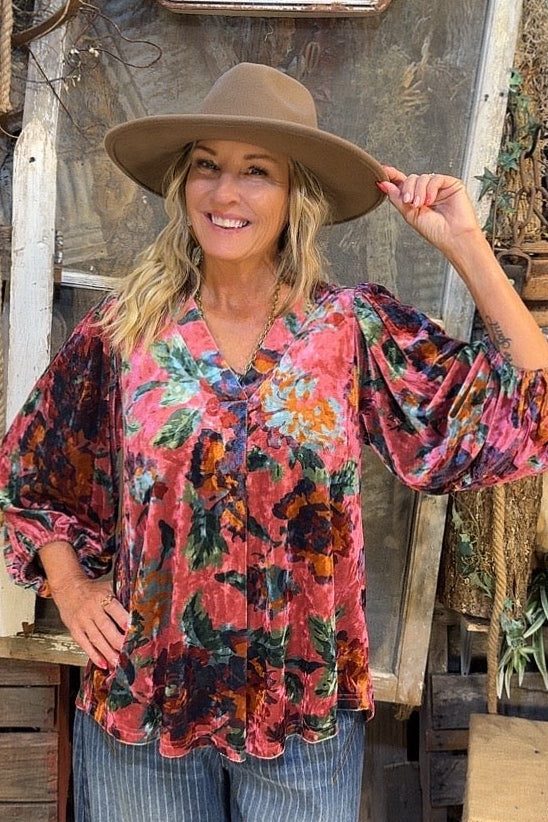 Prairie Bloom Pink Blouse