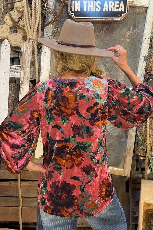 Prairie Bloom Pink Blouse