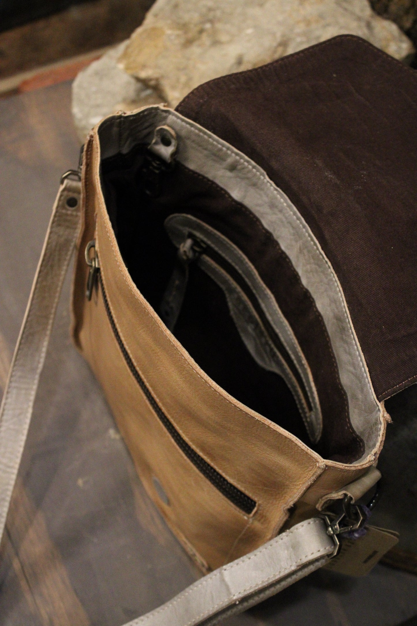 Bed|Stu Venice Beach Oats Icicle Rustic Handbag