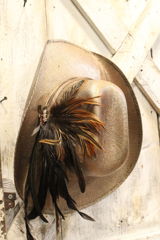 Golden Wheat Straw Hat