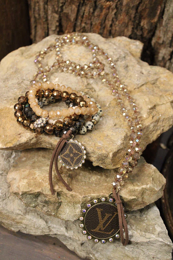 Blush and Bark Bejeweled Bracelet Set