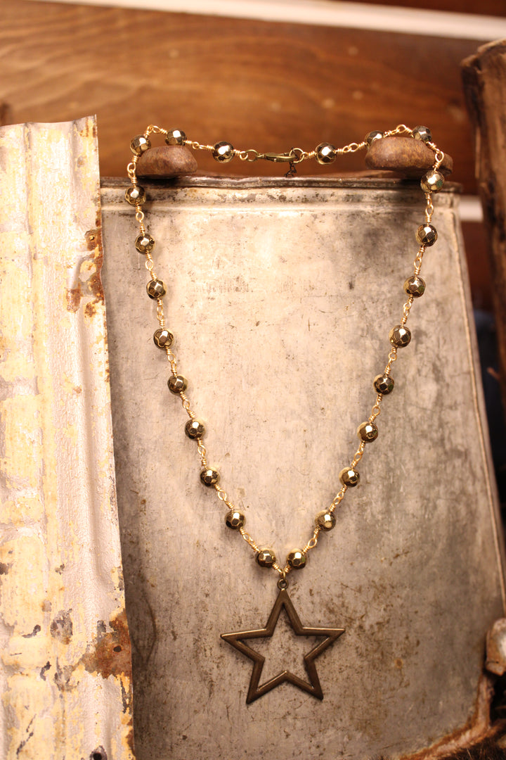 Talus Bronze Star Necklace