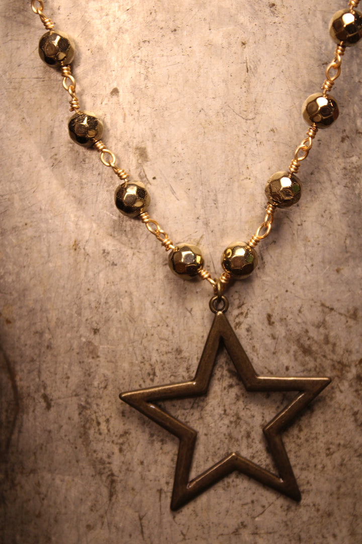 Talus Bronze Star Necklace