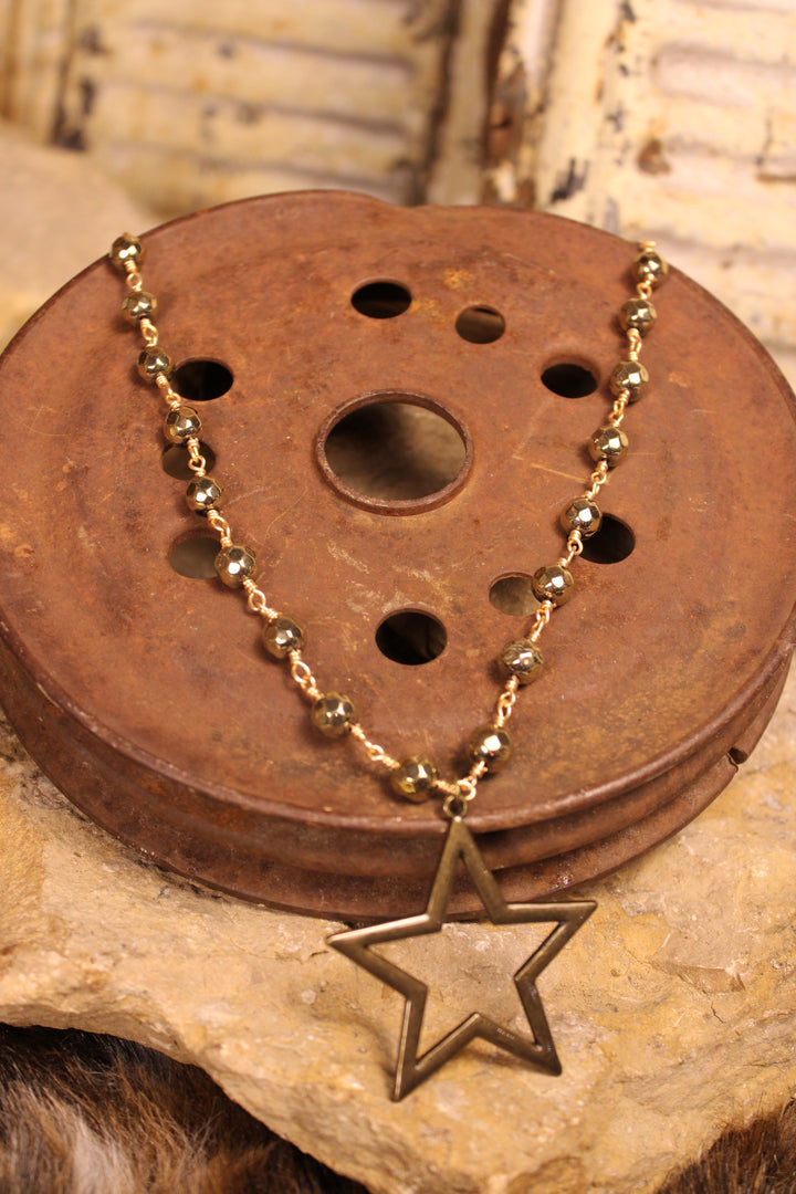 Talus Bronze Star Necklace