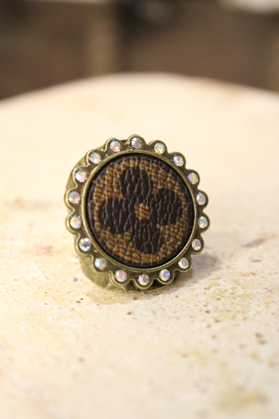 Rhinestone Revival Ring