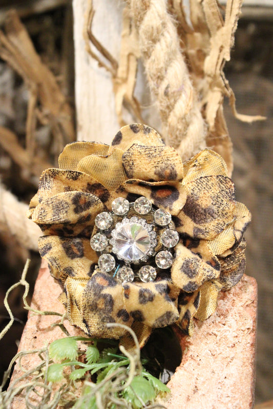 Leopard Scarf Slide Ring