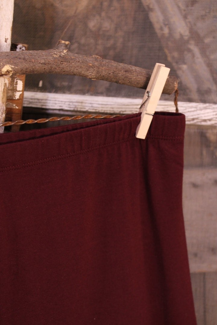 Comfortable Dark Burgundy Leggings