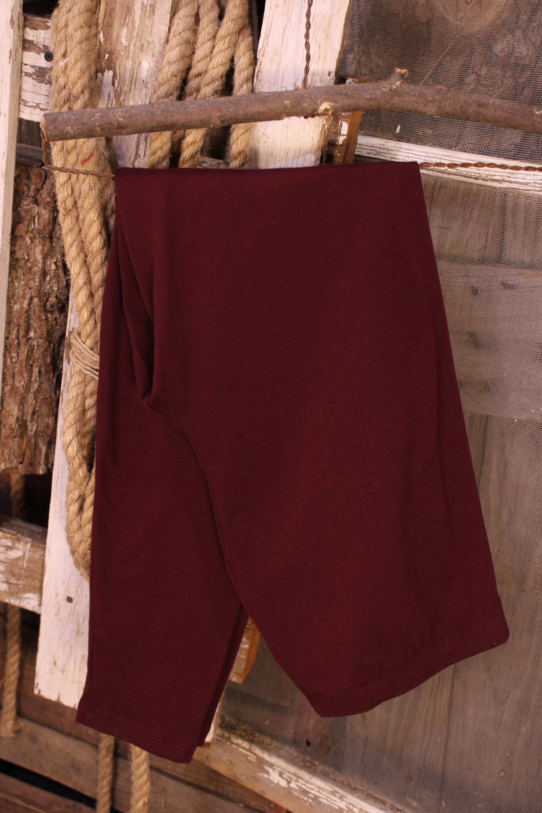 Comfortable Dark Burgundy Leggings
