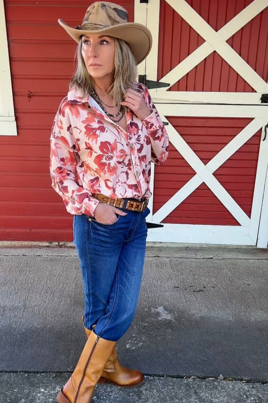 Falling Florals Button Up