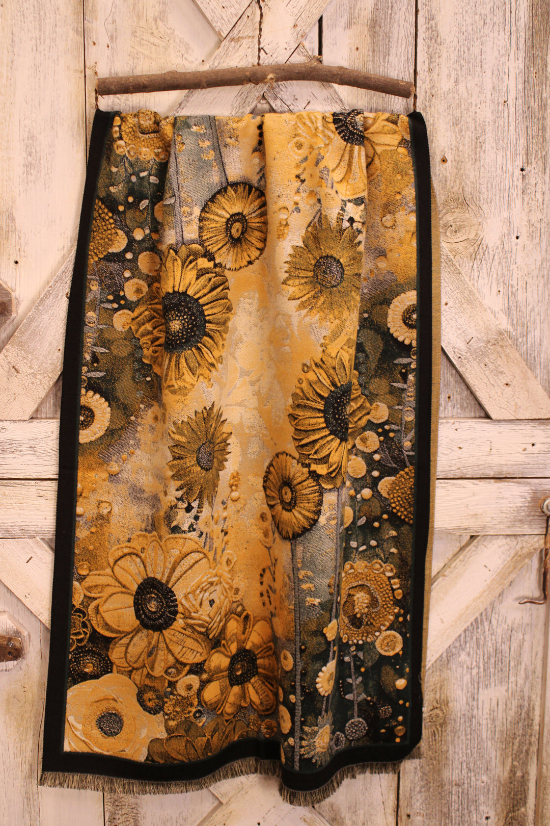 Golden Wildflower Scarf