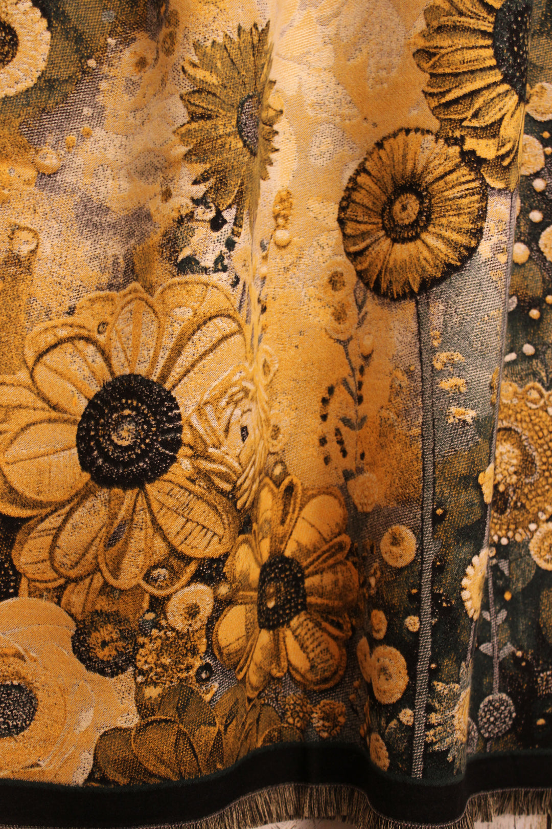 Golden Wildflower Scarf