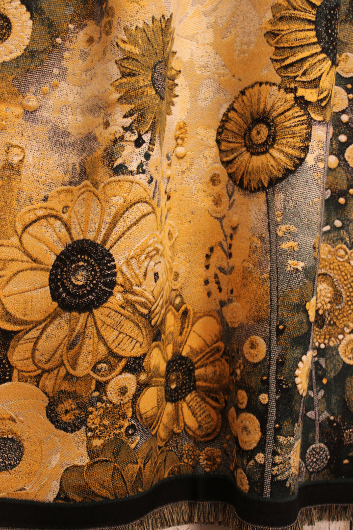 Golden Wildflower Scarf