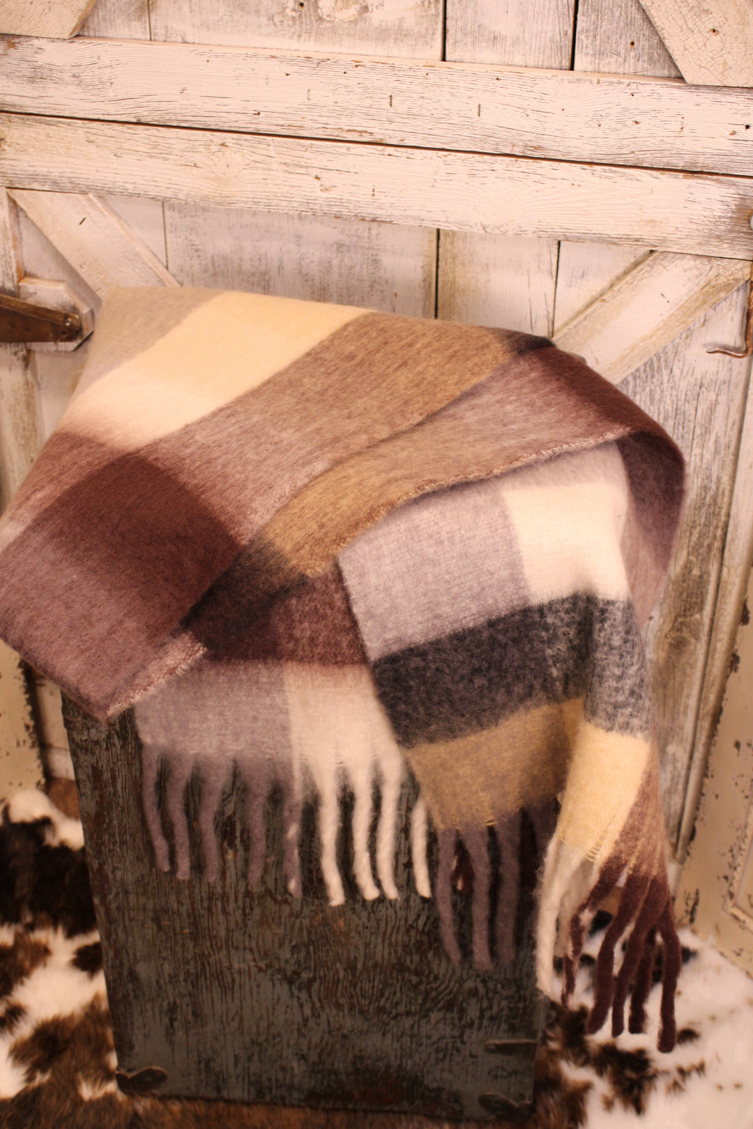 Storm Cloud Plush Scarf