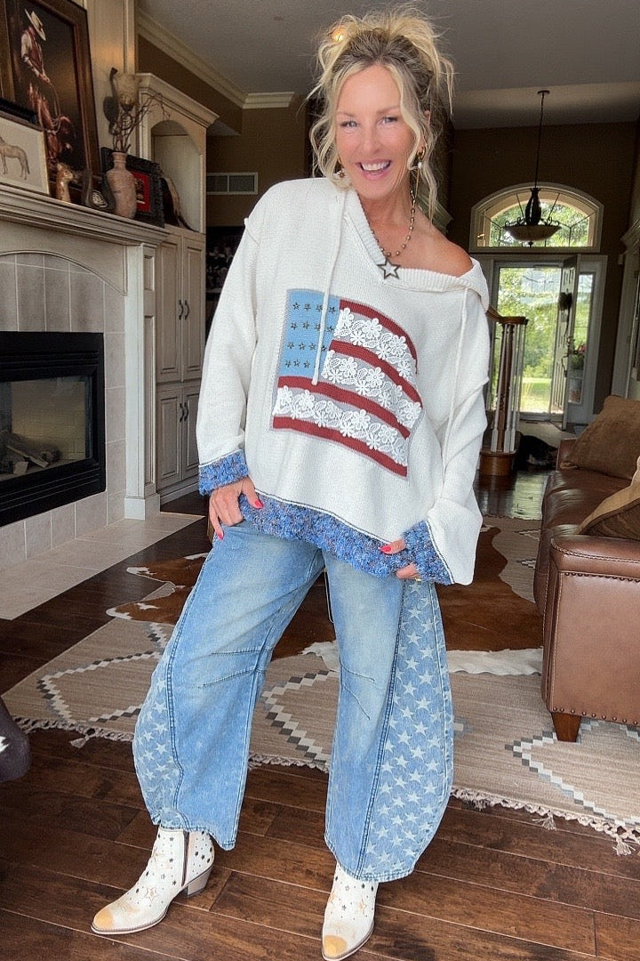 Cozy Americana Knit Sweater