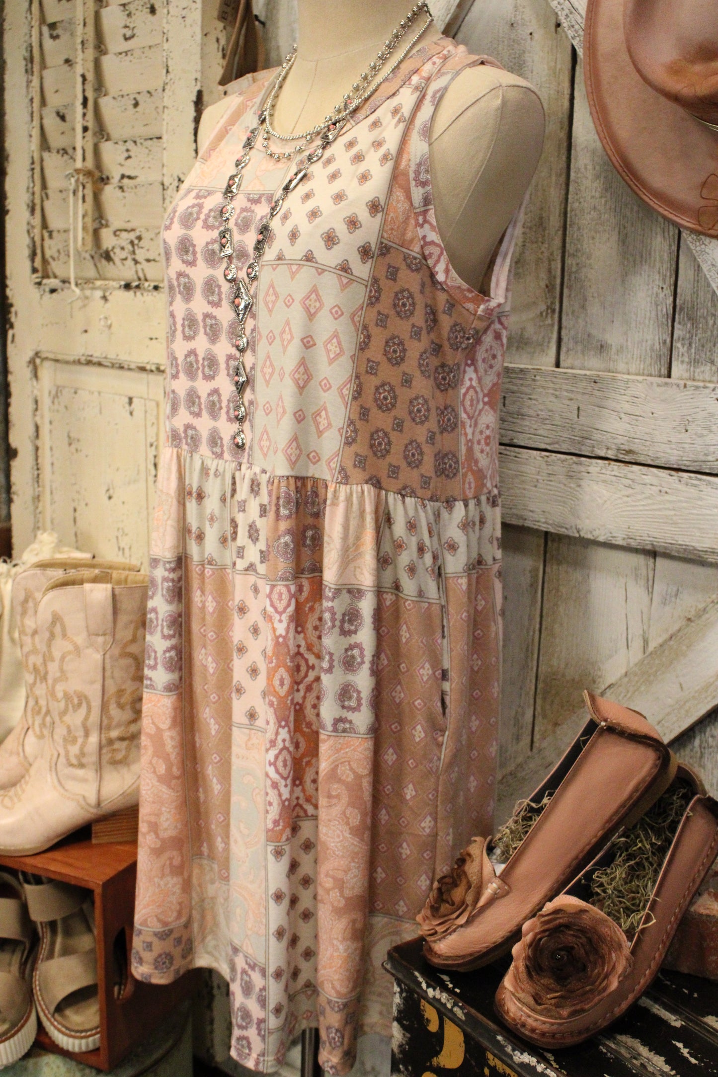 Prairie Soul Patchwork Dress
