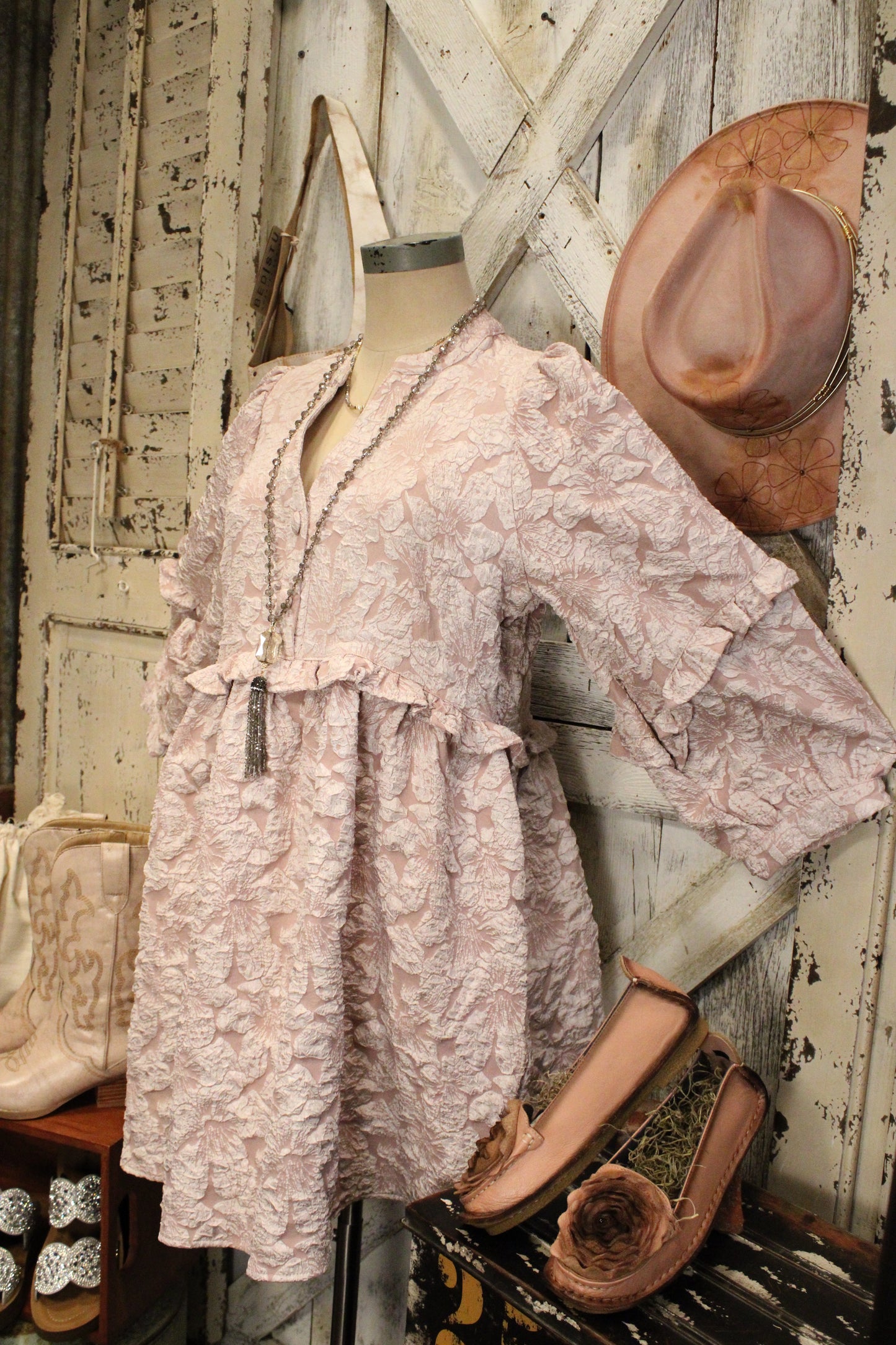 Sweet Magnolia Soft Blush Dress