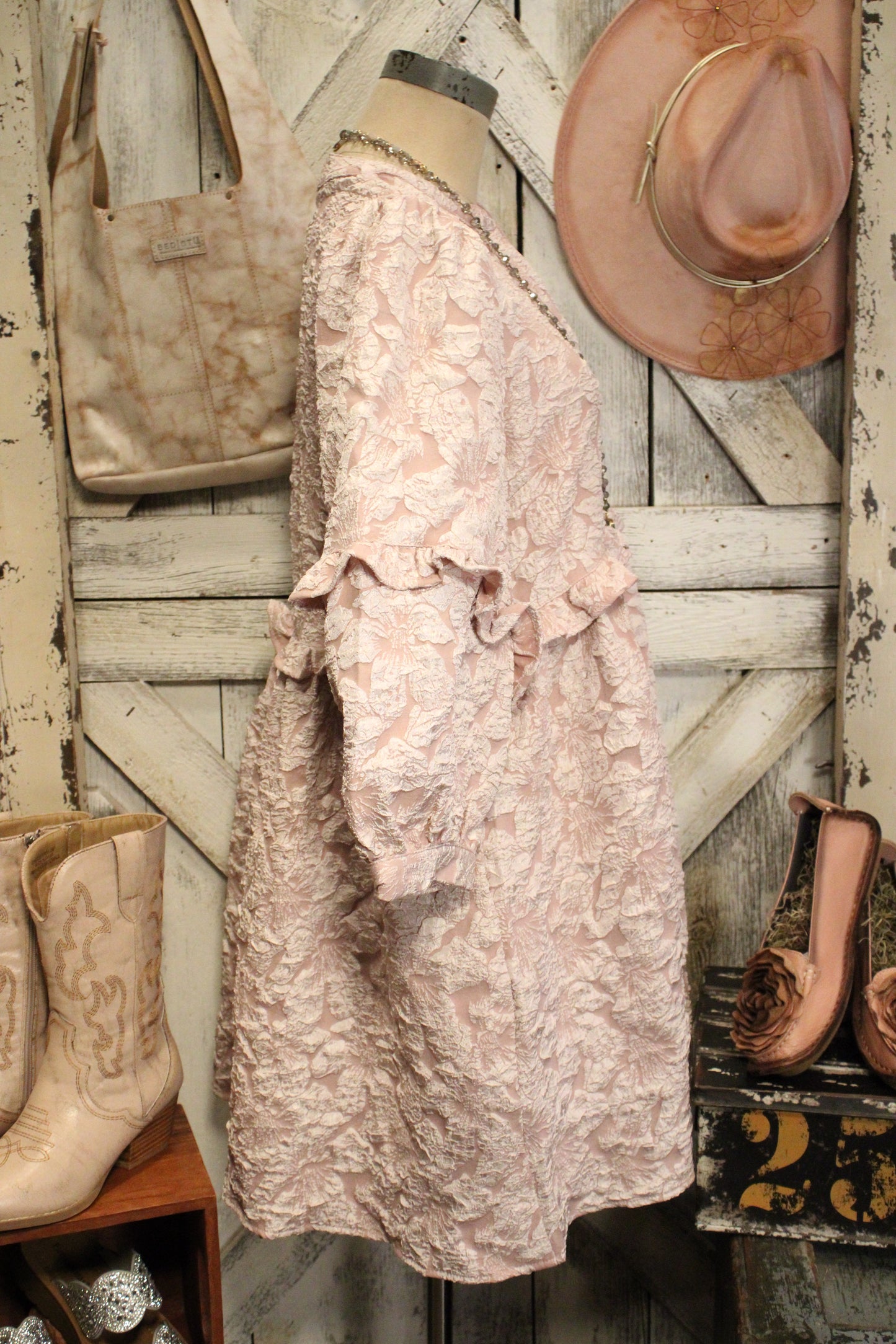 Sweet Magnolia Soft Blush Dress