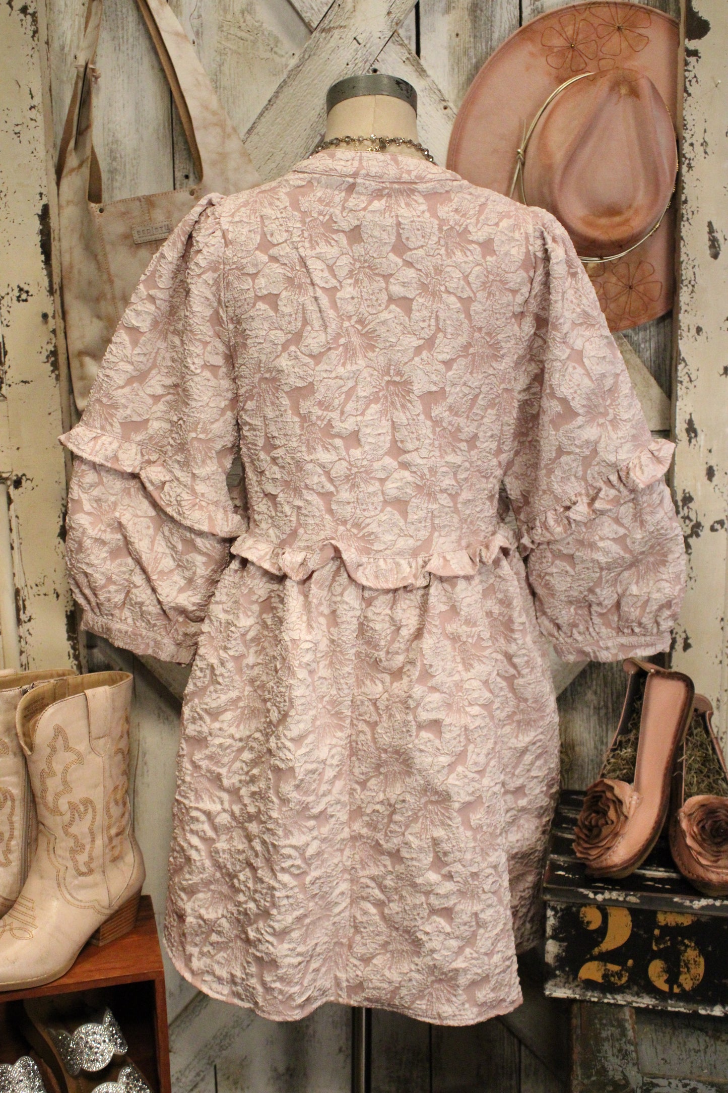 Sweet Magnolia Soft Blush Dress