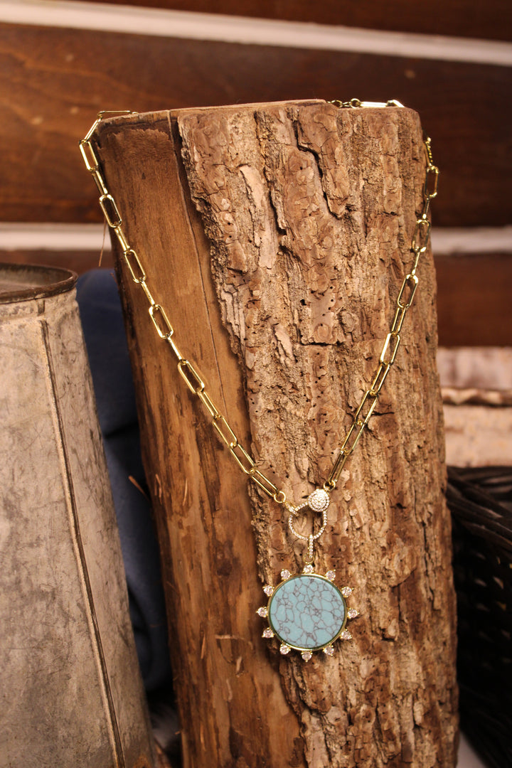 Golden Hour Turquoise Necklace