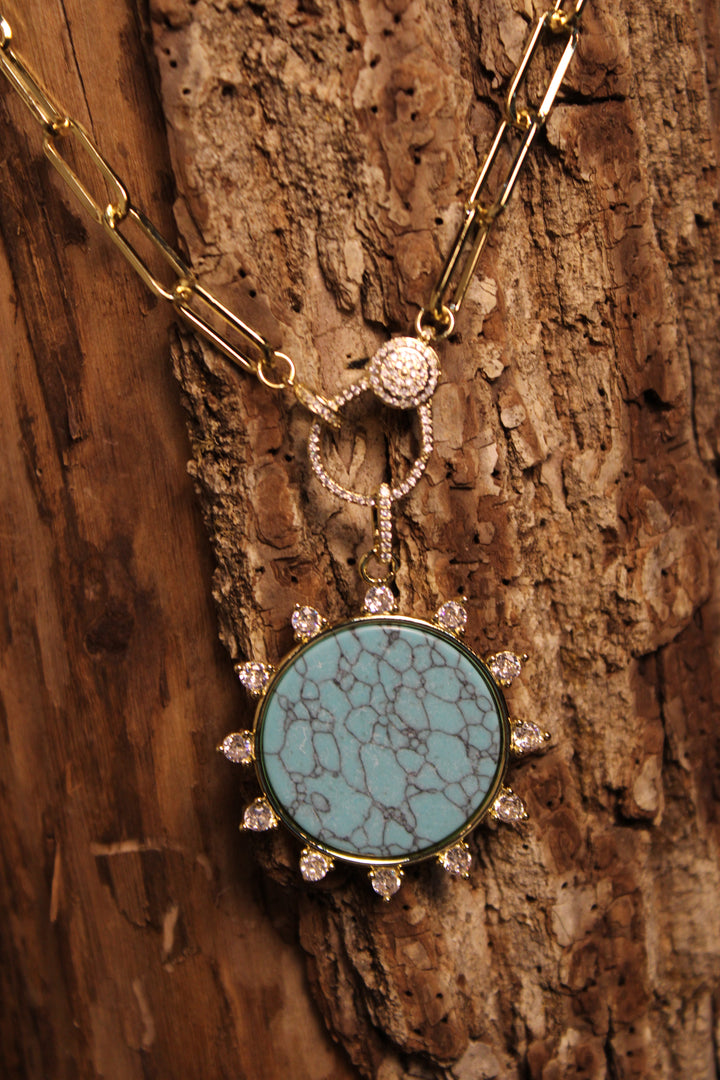 Golden Hour Turquoise Necklace