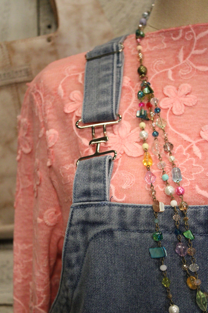 Laid Back Blues Overall Dress