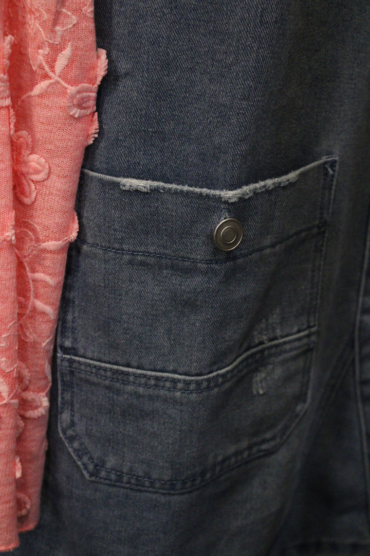 Laid Back Blues Overall Dress