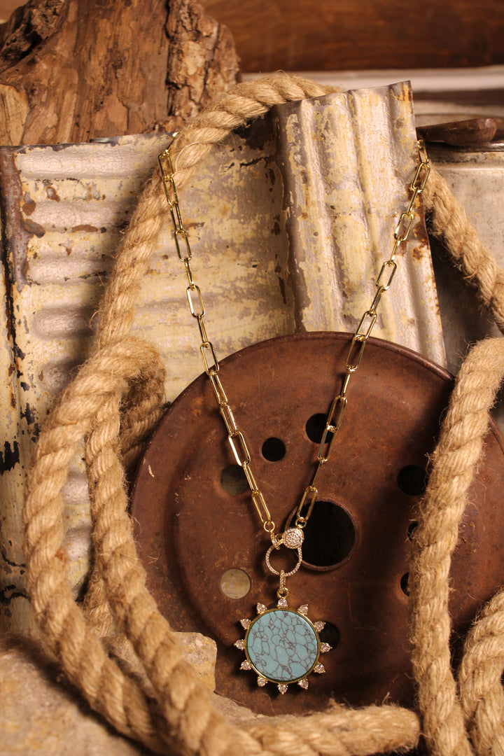 Golden Hour Turquoise Necklace