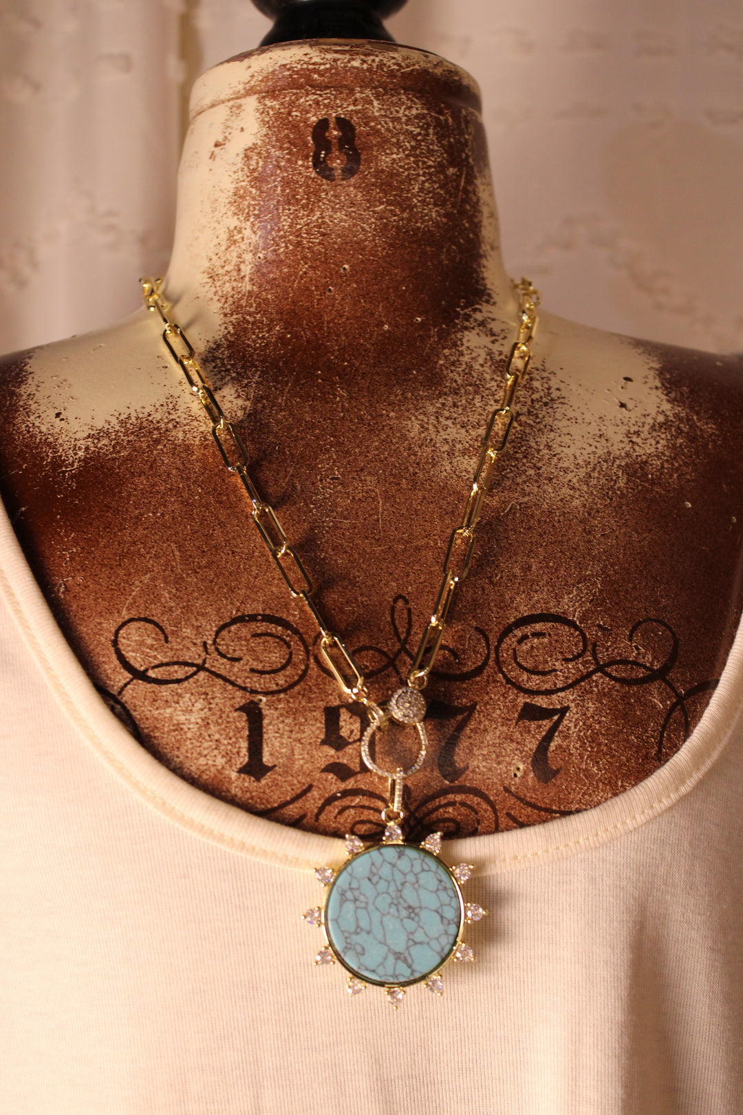 Golden Hour Turquoise Necklace