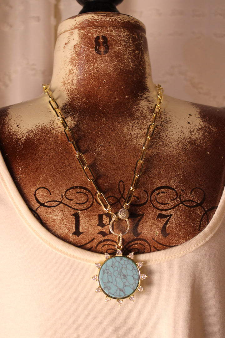 Golden Hour Turquoise Necklace