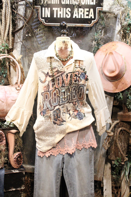 Rodeo Ruffle Blouse Jacket